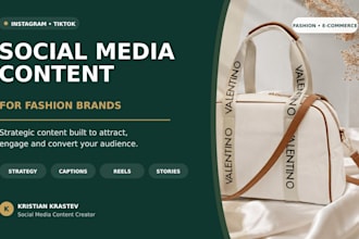 create social media content for your fashion ecommerce brand