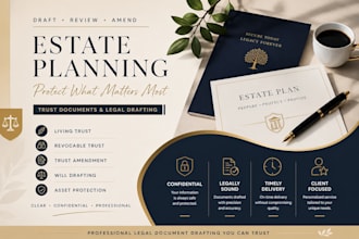 draft, review, and amend revocable living trust and estate planning documents
