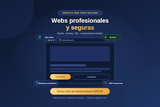 desarrollo web mantenimiento hosting seguridad y dominio