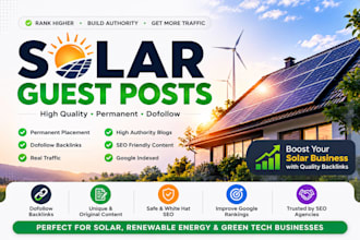 publish solar guest post on solar blog with dofollow backlinks