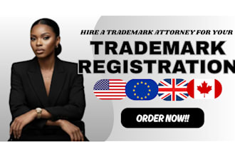 help with trademark registration USA, UK, eu, canada and search