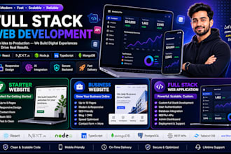 build custom full stack website and business web application
