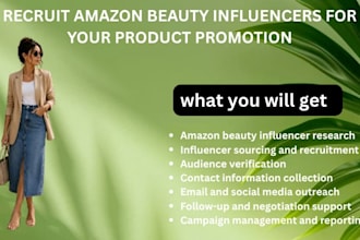 recruit amazon beauty influencers for  your product promotion