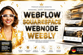 build german modern website webflow weebly webnode squarespace website redesign