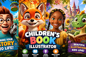 be childrens picture book illustrator for childrens story book illustration