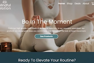 design wix meditation class website yoga studio website wellness website