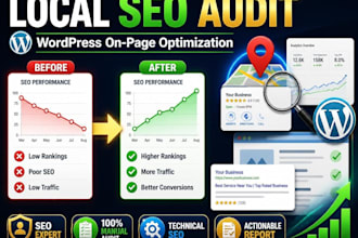do local SEO audit and wordpress on page optimization