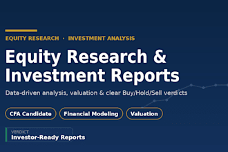 do equity research and write an investment analysis report