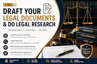 draft your legal documents and legal research