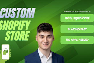 build a custom shopify store with zero apps