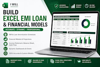 build excel emi loan and financial models