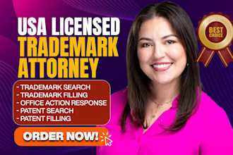be your US trademark registration attorney uspto for your brand, patent, search