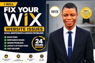 fix wix website bugs, errors, and responsive issues