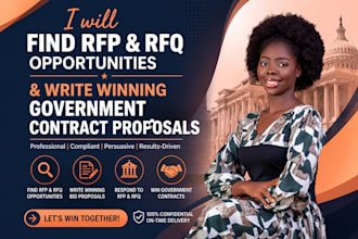 find rfp and rfq opportunities and write winning government contract proposals