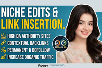 do contextual niche edit backlinks on high authority websites