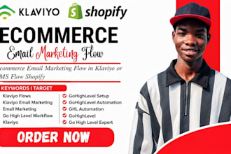 setup klaviyo email marketing flows and mailchimp automation