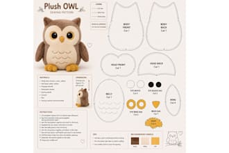 design custom plush sewing patterns and PDF stuffed animal manufacture ready