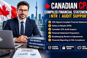 do CPA signed compiled financial statement, ntr on canadian CPA audit as auditor