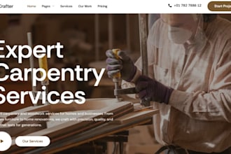 build wix woodworking website furniture website cabinet maker woodworker website