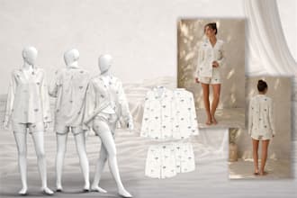 design pajama and sleepwear with tech pack and clo3d