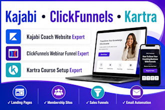 build kajabi coach website clickfunnels webinar funnel kartra membership site