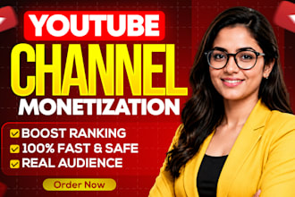 complete youtube channel monetization promotion