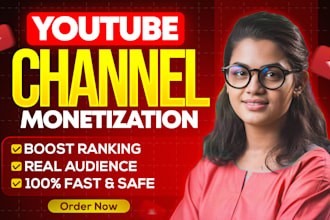 complete youtube channel monetization promotion