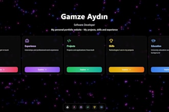 modern responsive personal portfolio website