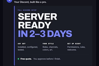 create a custom discord server for you