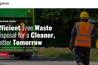 build wix trash service website hauling junk removal waste management website