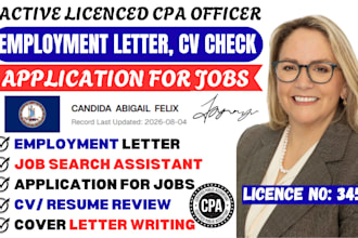 write job application letter, CV check, job search, apply for jobs