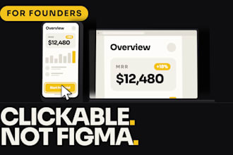 turn your idea into a shareable clickable prototype in 48 hours