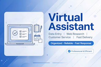 do data entry, web research and customer service