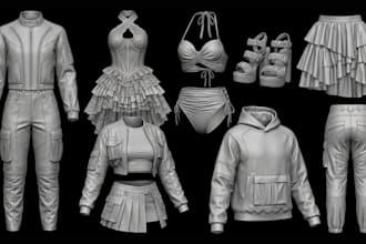 do second life 3d clothing mesh vrchat fivem sims rigging y2k fashion design