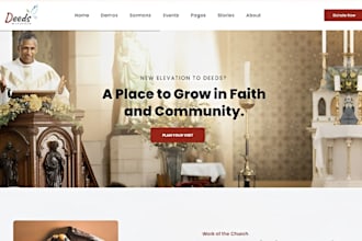 design wix church website author website ministry and donation website