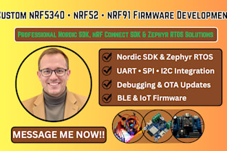 develop custom nrf5340 nrf52 nrf91 firmware using nordic sdk and zephyr
