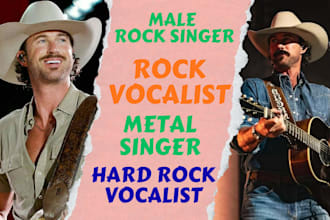 be male hard rock vocalist indie rock singer indie rock singer session vocalists
