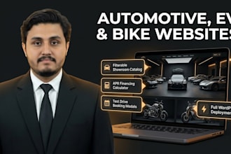 build luxury car dealership ev or bike site