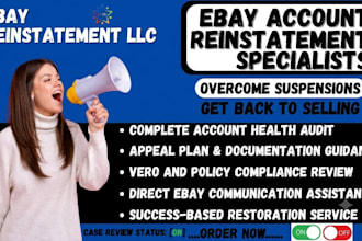 reinstate permanent suspended ebay seller account remove ebay mc011 ebay mc999