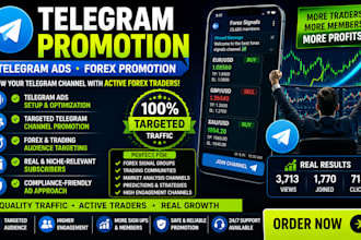 forex promotion use telegram ad bring 500k telegram subscriber, forex promotion