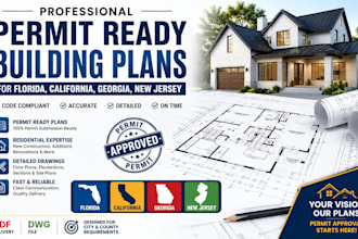 create permit ready building plans for florida california georgia new jersey