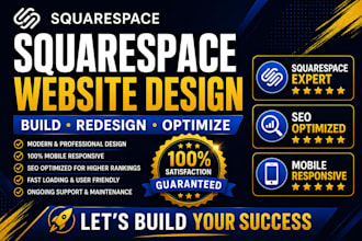 redesign, fix and optimize your squarespace business website