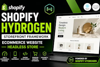 shopify hydrogen storefront framework ecommerce website headless store