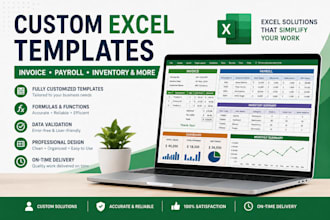 create excel invoice, payroll and inventory templates