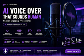 create high quality ai voice over using elevenlabs