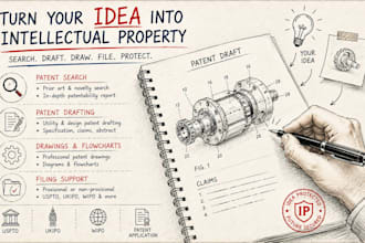 do patent search prior art research utility patent drafting uspto wipo