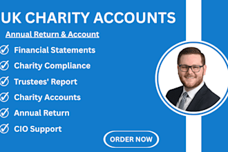 prepare UK charity annual return trustee report and charity accounts