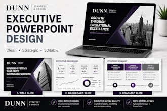 design a professional executive powerpoint presentation
