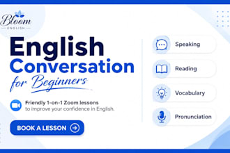 help beginners improve their english through zoom lessons
