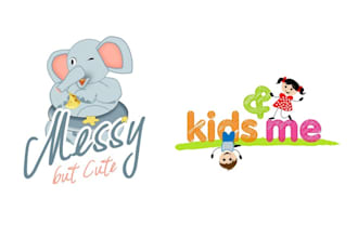 design modern baby shop, child care, day care, school, kids logo